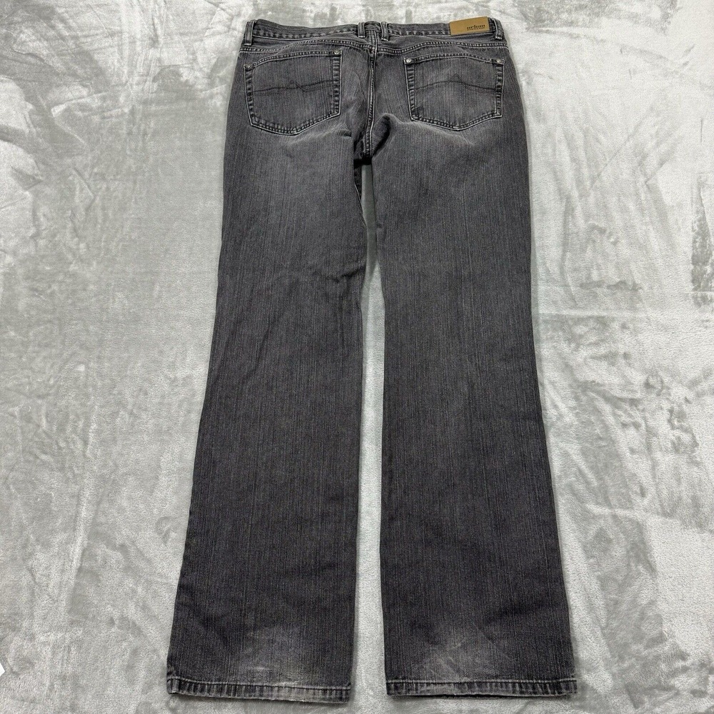 Urban Pipeline Jeans Mens 36x36 Gray Slim Straight Medium Wash Denim Work Logo - Picture 2 of 9